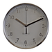 Silver Metal Table Clock, 16cm diameter - Lost Land Interiors
