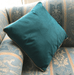 Sea Blue Velvet Cushion - Lost Land Interiors