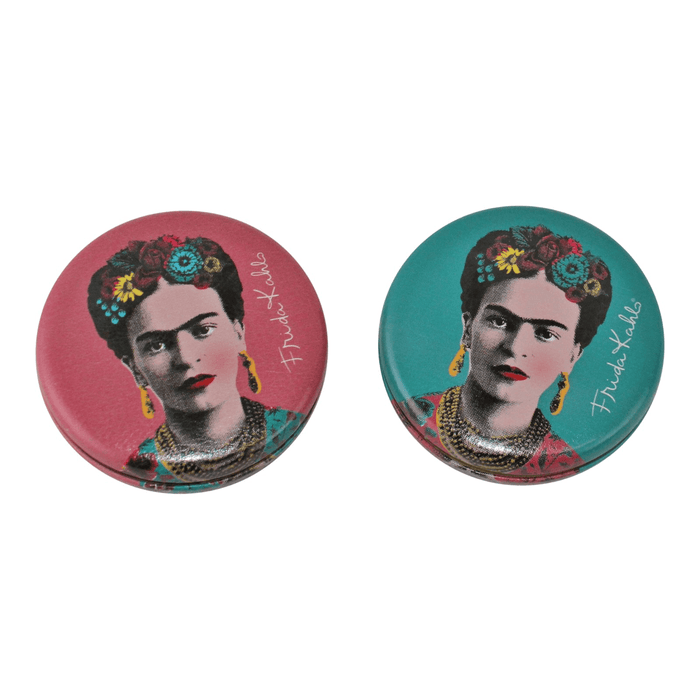 Set of 2 Frida Kahlo Design Compact Mirrors - Lost Land Interiors