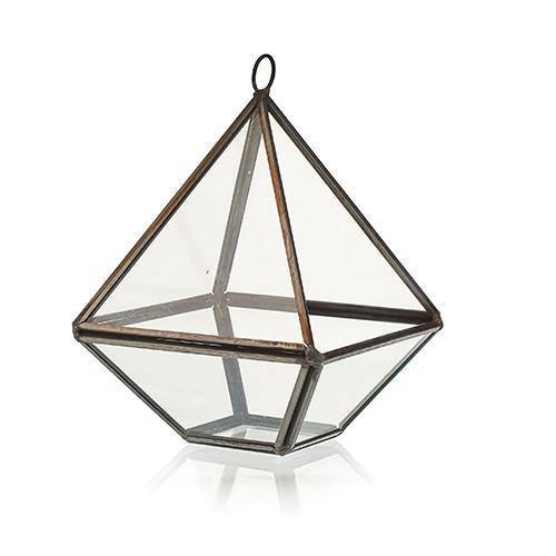 Glass Terrarium - Small Diamond - Lost Land Interiors
