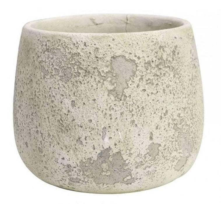 Cement Planter (17 x 21cm ) Flower Pot - Concrete Pot - Indoor and Outdoors - Lost Land Interiors