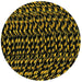 3 Core Twisted Yellow and Black Houndstooth Twisted Multi Tweed Vintage Electric fabric Cable Flex 0.75mm - Lost Land Interiors
