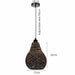 Rattan Wicker Ceiling Pendant Light Shade Hanging Light Antique décor Lampshade - Lost Land Interiors
