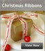 Light Brown Merry Christmas Ribbon (30mm x 2m) - Lost Land Interiors