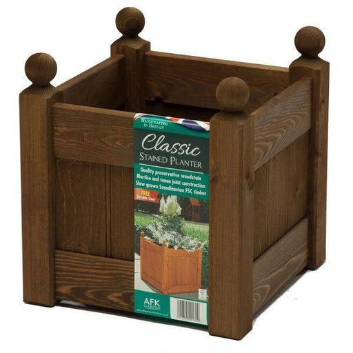 AFK Large Classic Planter - Chestnut Stain - Lost Land Interiors
