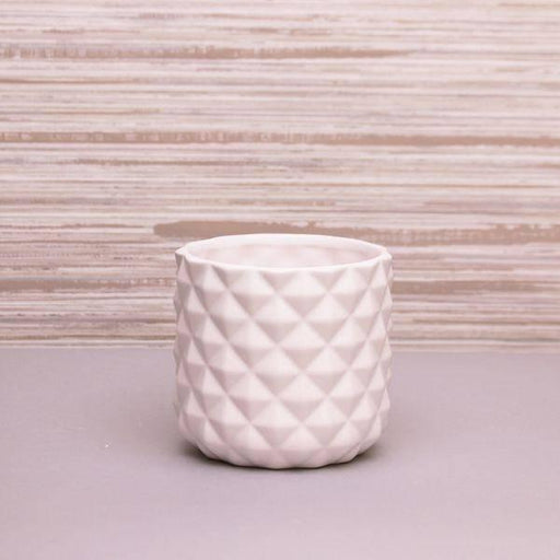 White Pineapple Ceramic Pot 10.8cm | Indoor Planter - Lost Land Interiors