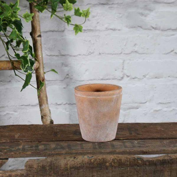 Rustic Ceramic Flowerpot 12cm - Lost Land Interiors