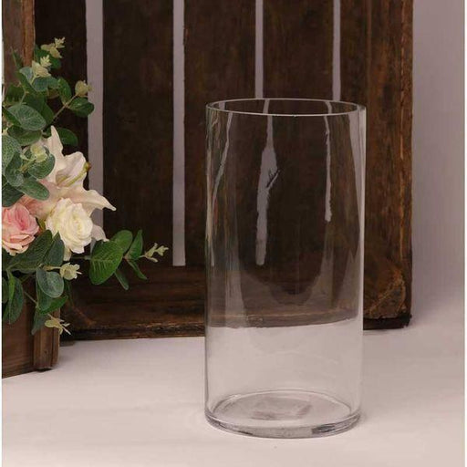 25cm Clear Contract Glass Cylinder - Lost Land Interiors