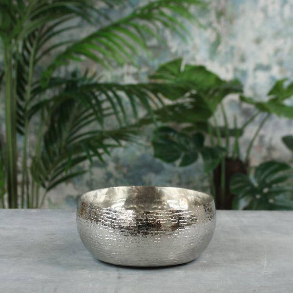 Silver Hampstead Bowl (Small) Metal Planter - Lost Land Interiors