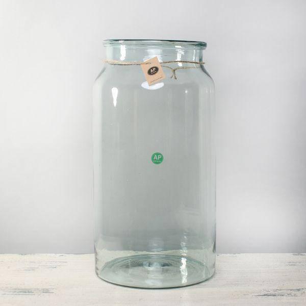 Eco Elegant Garden Jar (43cm) Glass Cylinder Vase - Lost Land Interiors