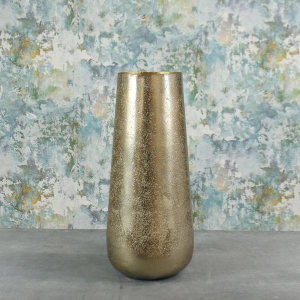 Gold Mayfair Foyer Vase (Medium) Metal Vases - Lost Land Interiors