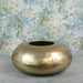 Gold Mayfair Pebble (Large) Metal Vase - Lost Land Interiors