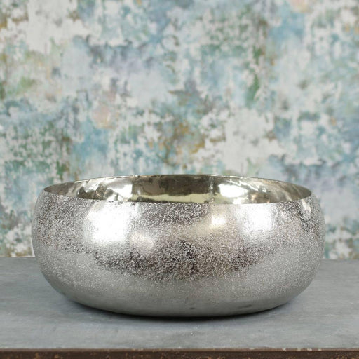Silver Mayfair Bowl (Small) Metal Planter - Lost Land Interiors