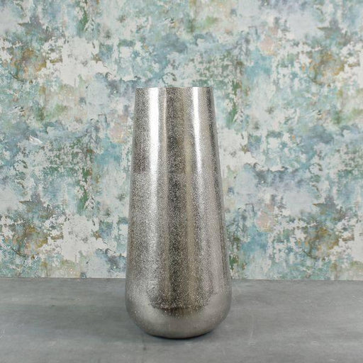 Silver Mayfair Foyer Vase (Medium) Metal Vase - Lost Land Interiors