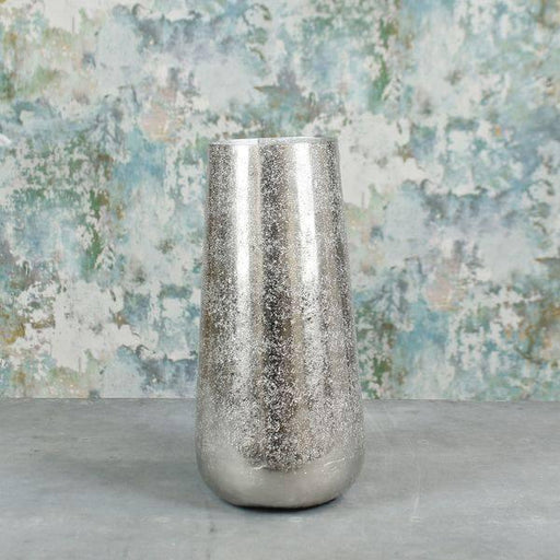 Silver Mayfair Foyer Vase (Small) Metal Vase - Lost Land Interiors