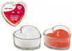 5 x Heart Fragrance Glass Candle - Lost Land Interiors