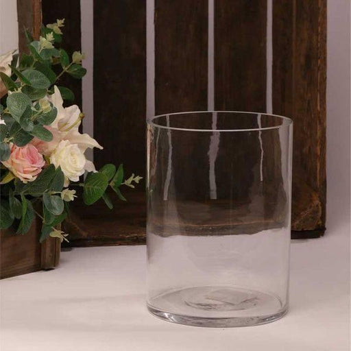 20cm Clear Contract Glass Cylinder (Wide) - Lost Land Interiors