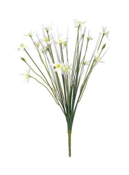 Artificial Zephyranthes Candida Bush (17inch) Floral Decoration - Lost Land Interiors