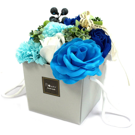 Soap Flower Bouquet - Blue Wedding - Lost Land Interiors