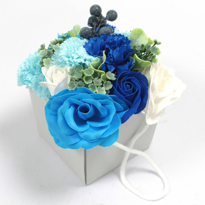 Soap Flower Bouquet - Blue Wedding - Lost Land Interiors