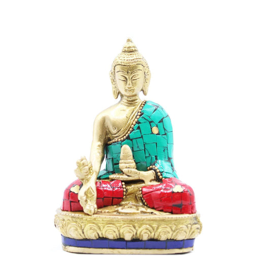 Brass Buddha Figure - Hands Down - 11.5 cm - Lost Land Interiors