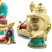 Brass Buddha Figure - Med Head - 8 cm - Lost Land Interiors