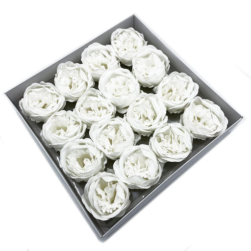Craft Soap Flower - Ext Large Peony - White - Lost Land Interiors