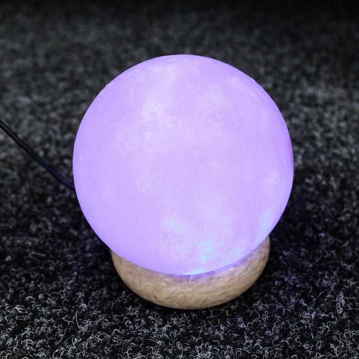 Quality USB Ball Salt Lamp - 8 cm (multi) - Lost Land Interiors