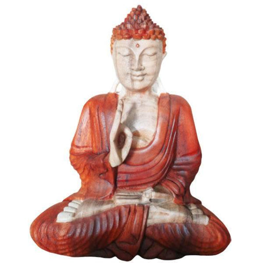 Hand Carved Buddha Statue - 30cm Teaching Transmission - Lost Land Interiors