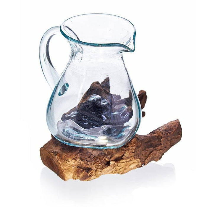 Molten Glass on Wood- Water Jug - Lost Land Interiors