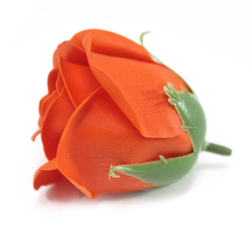 Craft Soap Flowers - Med Rose - Sunset Orange - Lost Land Interiors