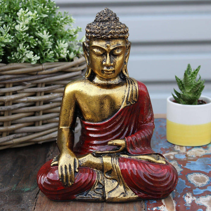 Red & Gold Buddha - Large - Lost Land Interiors
