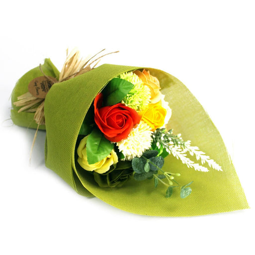 Standing Soap Flower Bouquet - Green Yellow - Lost Land Interiors