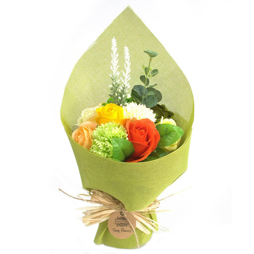 Standing Soap Flower Bouquet - Green Yellow - Lost Land Interiors