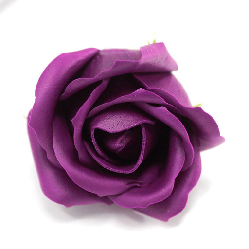 Craft Soap Flowers - Med Rose - Deep Violet - Lost Land Interiors