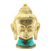 Brass Buddha Figure - Lrg Head - 11.5 cm - Lost Land Interiors