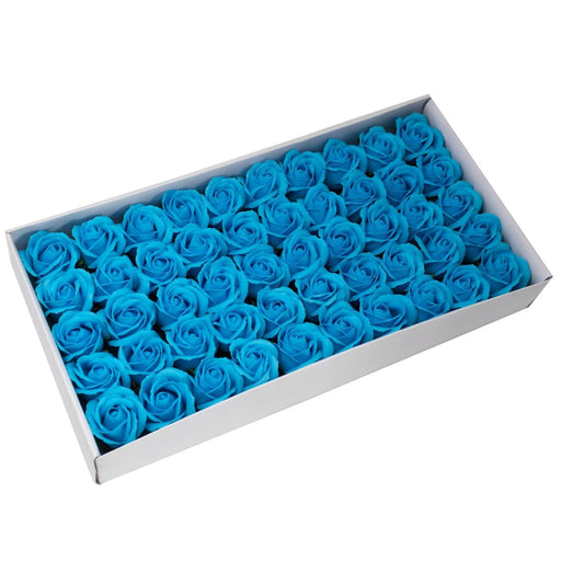 Craft Soap Flowers - Med Rose - Sky Blue - Lost Land Interiors