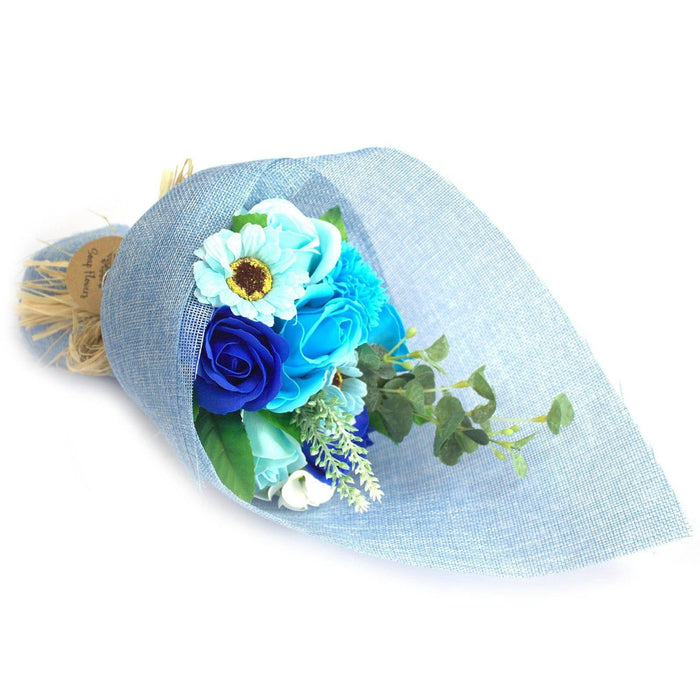 Standing Soap Flower Bouquet - Blue - Lost Land Interiors