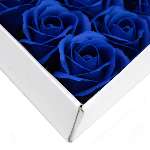 Craft Soap Flowers - Med Rose - Royal Blue - Lost Land Interiors