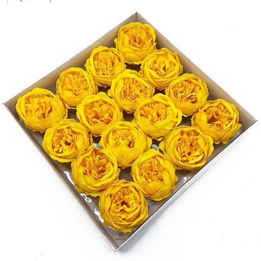 Craft Soap Flower - Ext Large Peony - Yellow - Lost Land Interiors