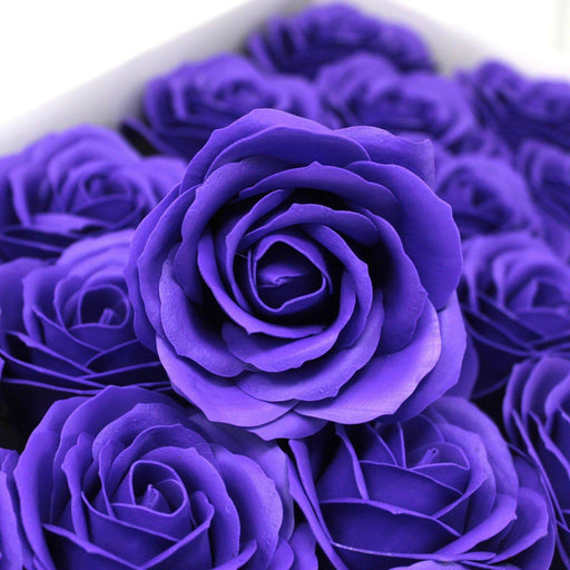Craft Soap Flowers - Lrg Rose - Violet - Lost Land Interiors