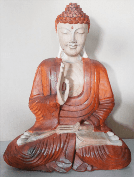 Hand Carved Buddha Statue - 40cm Teaching Transmission - Lost Land Interiors