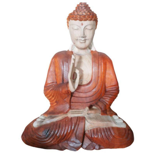 Hand Carved Buddha Statue - 40cm Teaching Transmission - Lost Land Interiors