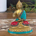 Brass Buddha Figure - Blessing - 15cm - Lost Land Interiors