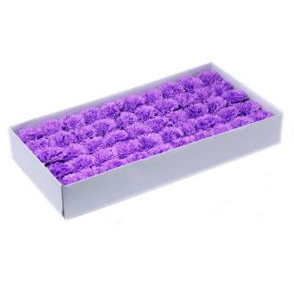 Craft Soap Flowers - Carnations - Violet - Lost Land Interiors