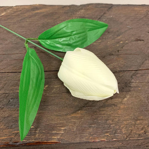 Craft Soap Flower - Med Tulip - Ivory - Lost Land Interiors