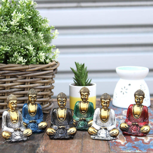 Gold Mini Buddha (Assorted Colours) - Lost Land Interiors