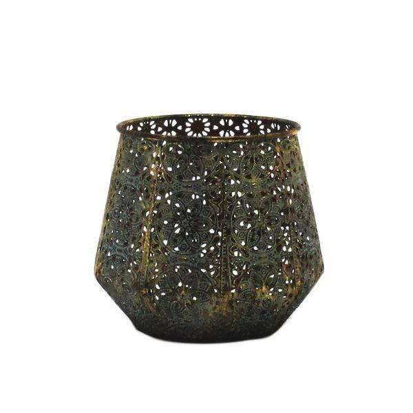 Morocco Jar Candleholder (13cm) Tea light mesh holder - Lost Land Interiors