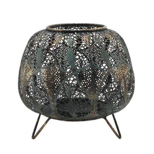Tropical Marrakesh Mesh Candle Holder (25cm) Kasbah Style - Lost Land Interiors