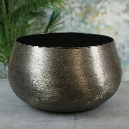 Hyde Park Brushed Black Pot Cover (XXL) - Lost Land Interiors